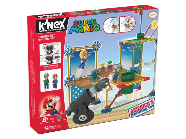 Super Mario Luigi Cannon Building Set K'nex