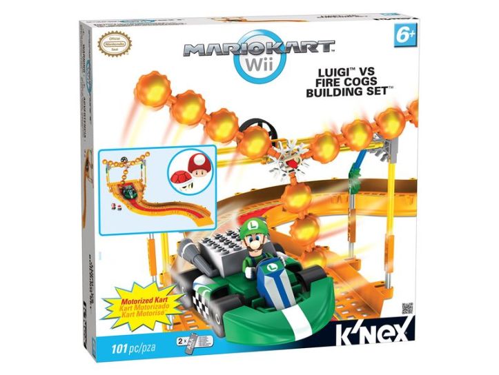 Luigi VS Fire Cogs Building Set K'nex