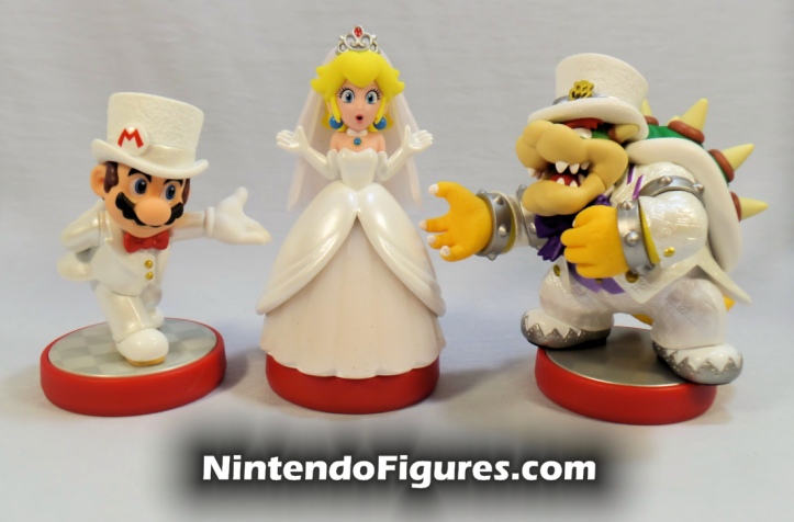 Mario Princess Peach Bowser Super Mario Odyssey Amiibo Display Nintendo